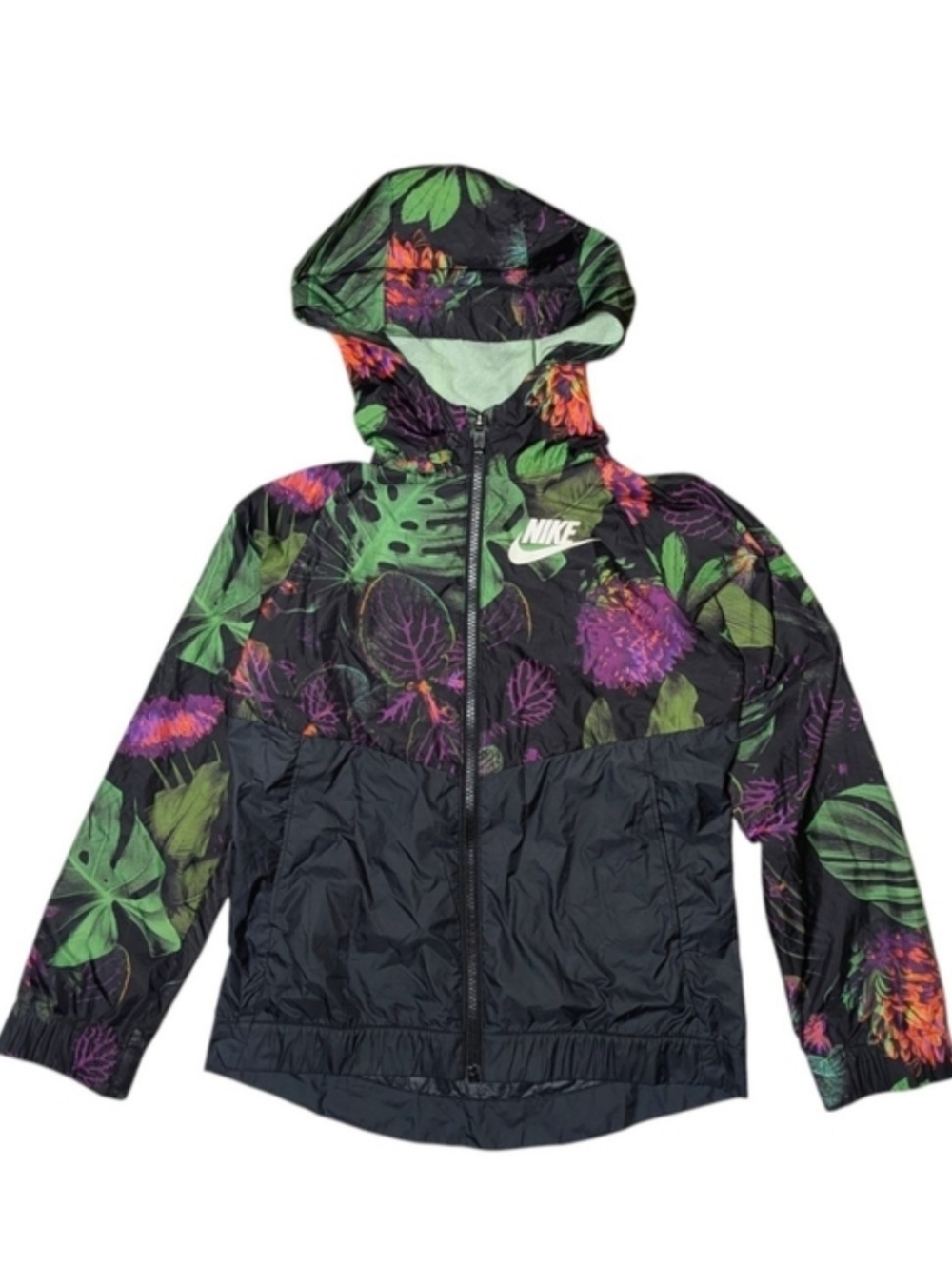 Nike Girl's Botanical Print Windbreaker Jacket